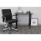 Officesource Merak Collection Executive Mid Back with Chrome Frame 1505VBK - alternate 5